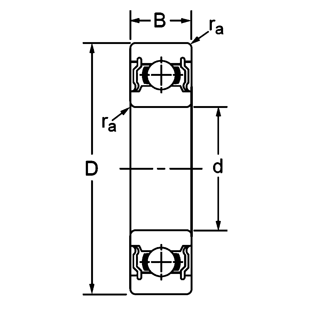 Однорядный шариковый подшипник 6016 ZZC3 76-80116