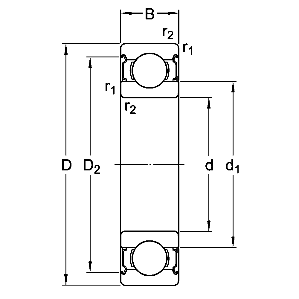 Миниатюрный подшипник 695 ZZ1MC3E