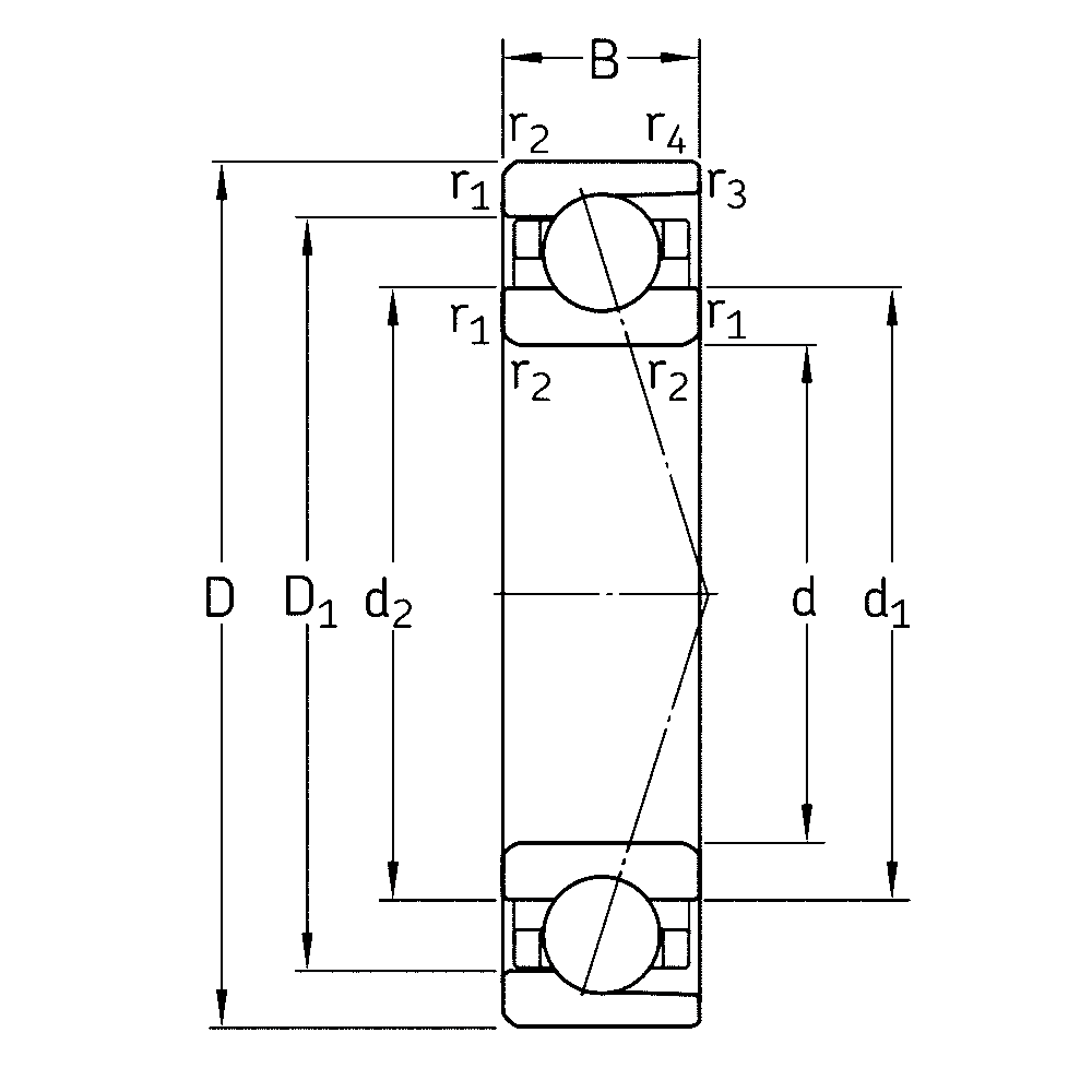 Сверхточный подшипник 71907 CDGA/P4A