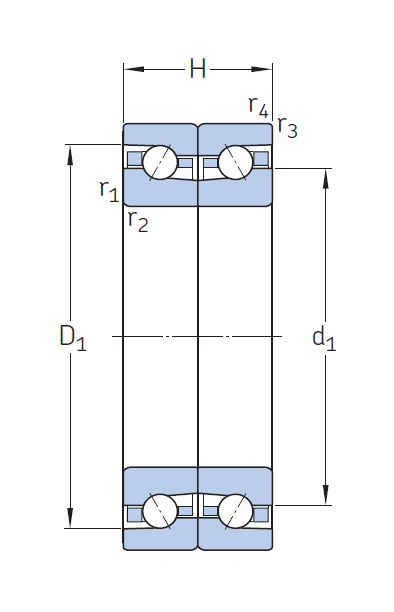Радиальный, упорный подшипник BTM 120 A/DBAVQ496