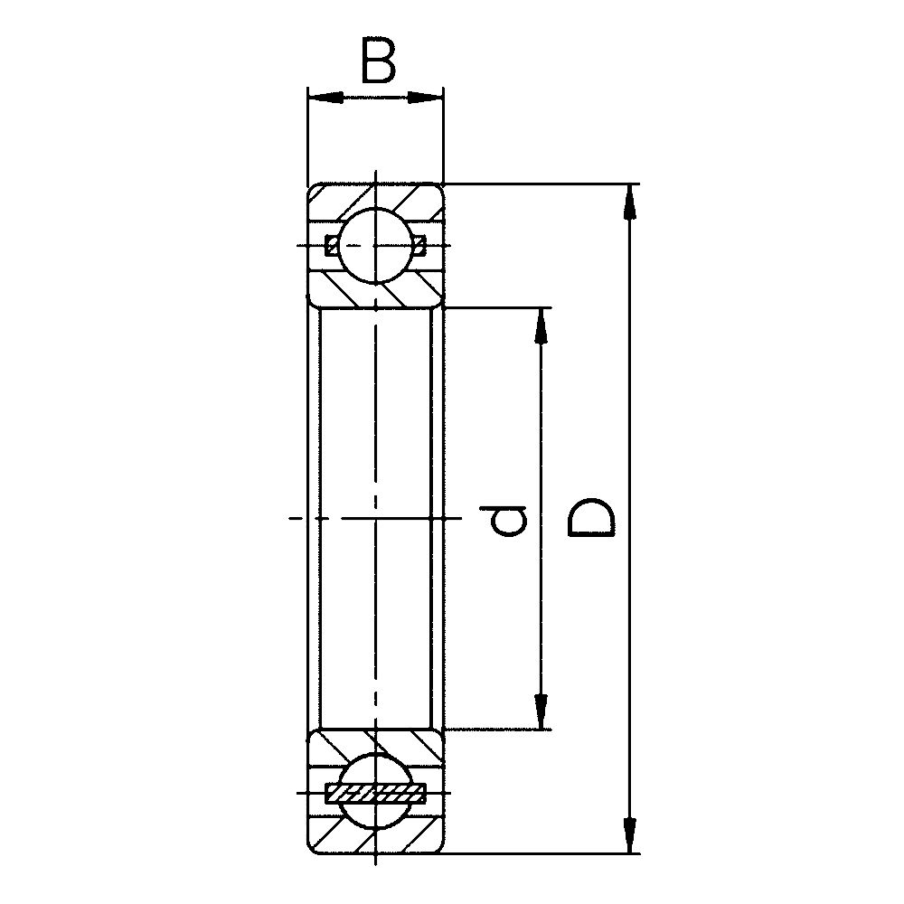 Миниатюрный подшипник 626 M C3 E