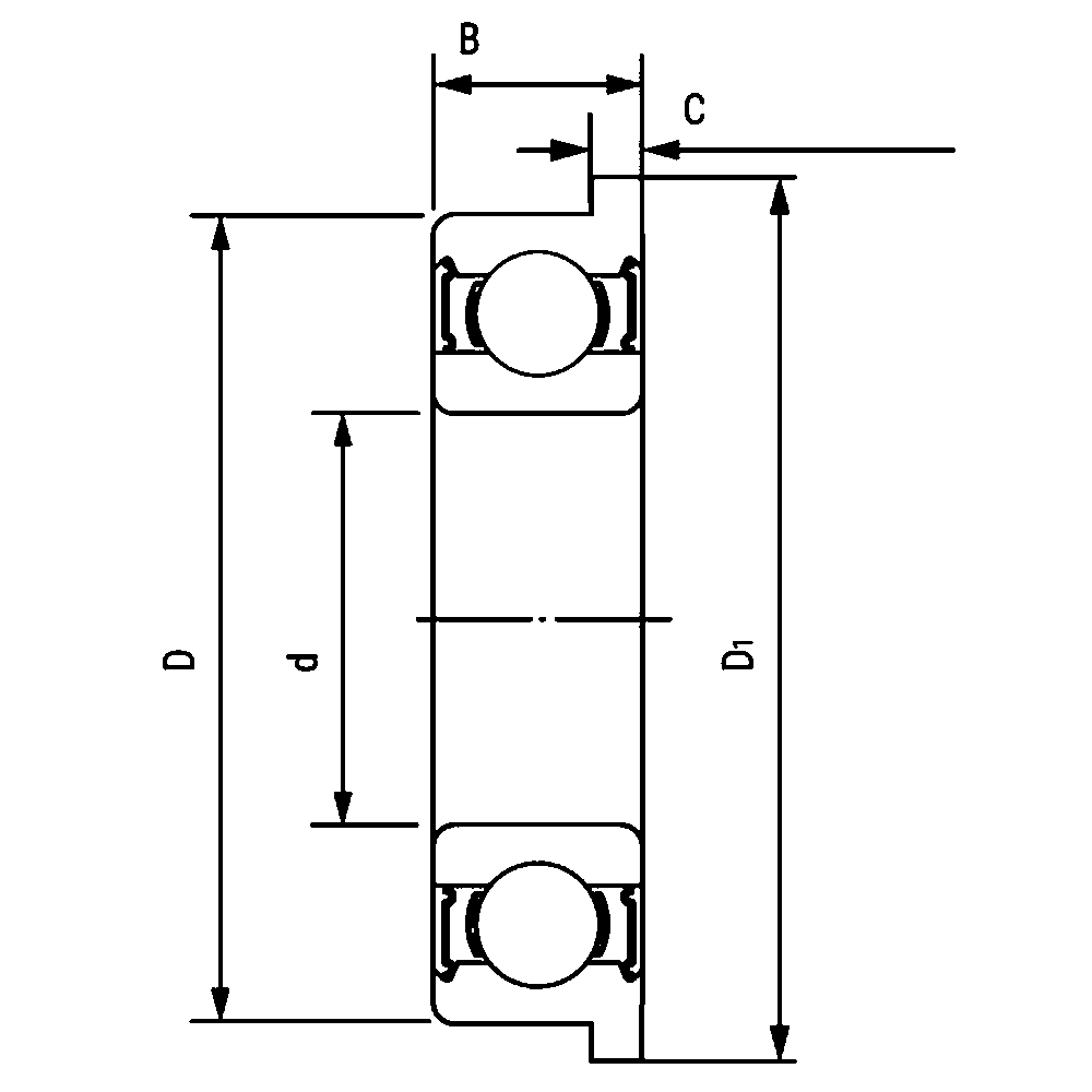 Подшипники с фланцем на наружном кольце F 697 2RS