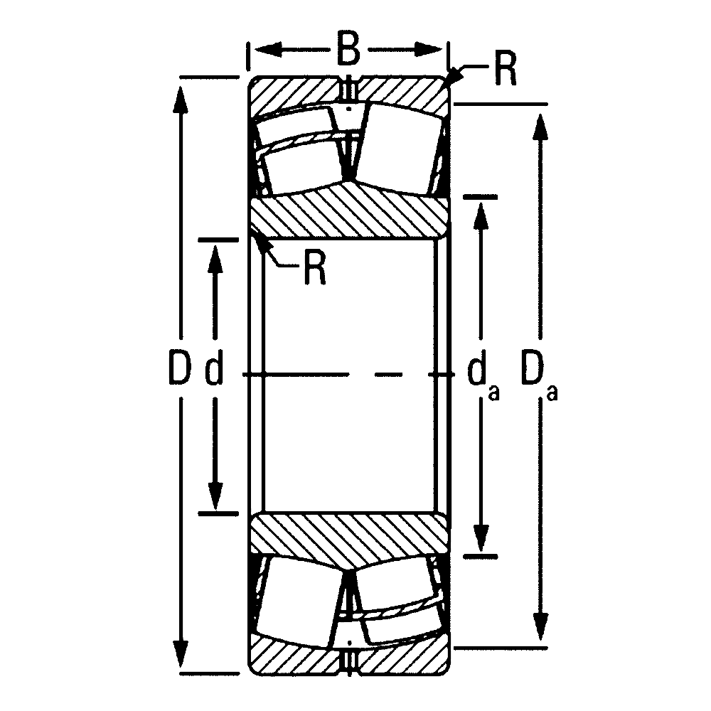 Сферический, радиальный роликовый подшипник 24132 CCK30/C4W33