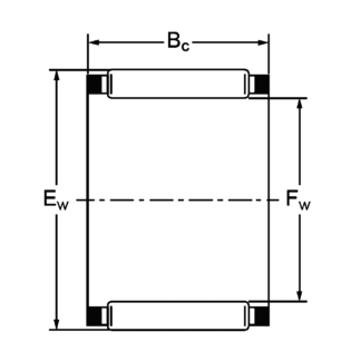 Игольчатый подшипник K 20x25x25