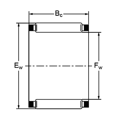 Игольчатый подшипник K 20x25x25