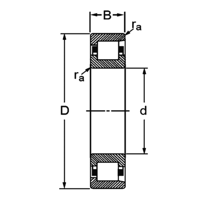 Цилиндрический роликовый подшипник NF 313 M 12313 Л