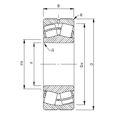 Сферический роликовый подшипник 22211 EJW33 C3