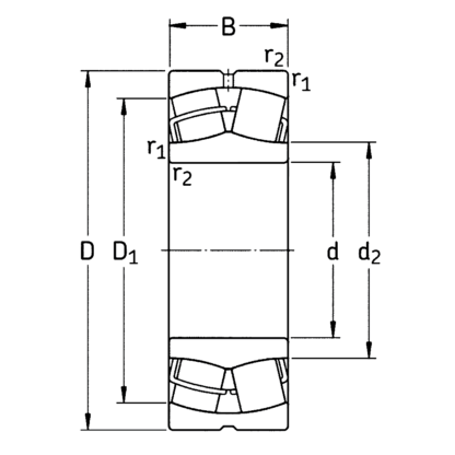 Сферический роликовый подшипник 23120 CC/W33