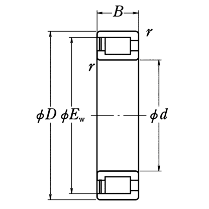 Роликовый цилиндрический подшипник NCF 2934 V