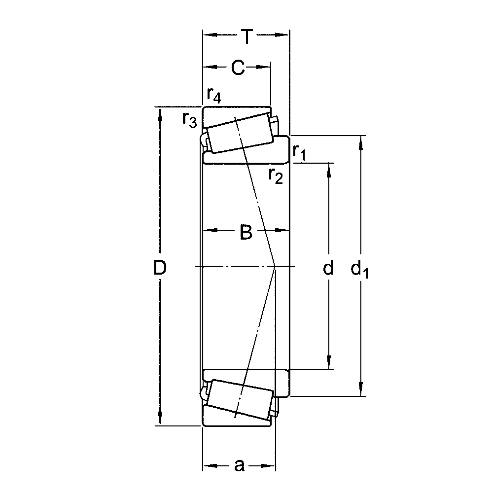 Конический, радиальный подшипник LM 67048/010