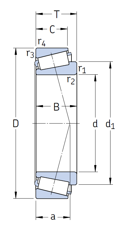 Конический роликовый подшипник T4CB 120