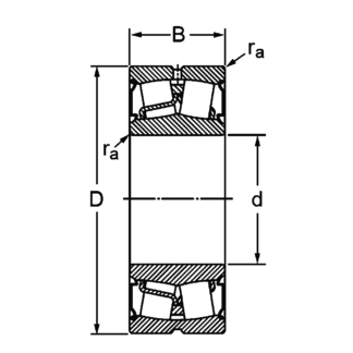 Сферический роликовый подшипник BS2-2212 2CS