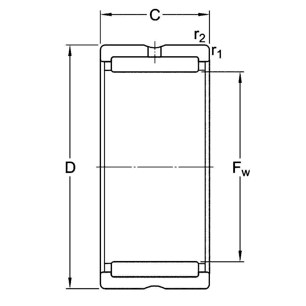 Игольчатый подшипник NK 60/35 A