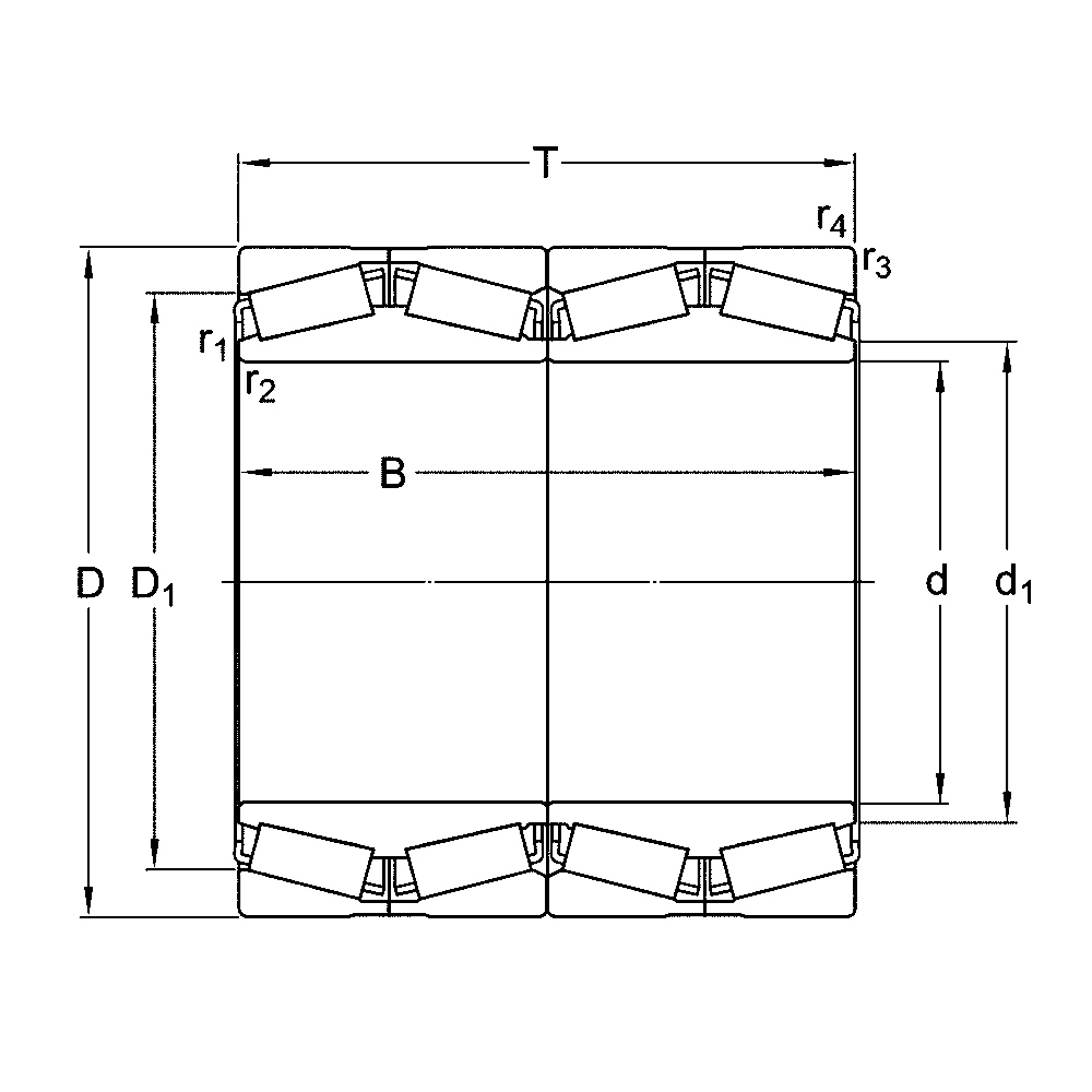 Конический, радиальный роликовый подшипник BT4-0021 G/HA1