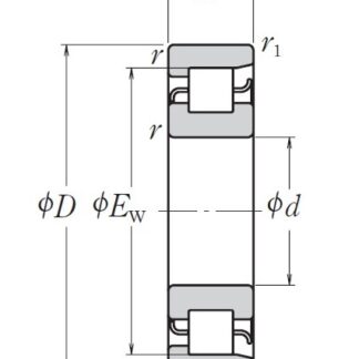 Цилиндрический роликовый подшипник NF 306 W