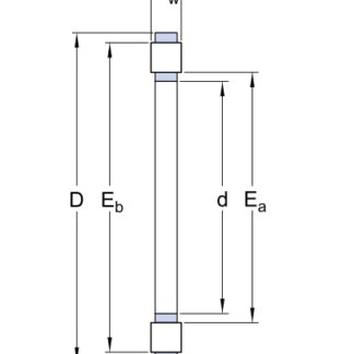 Упорный роликовый подшипник без колец K 81108 TN